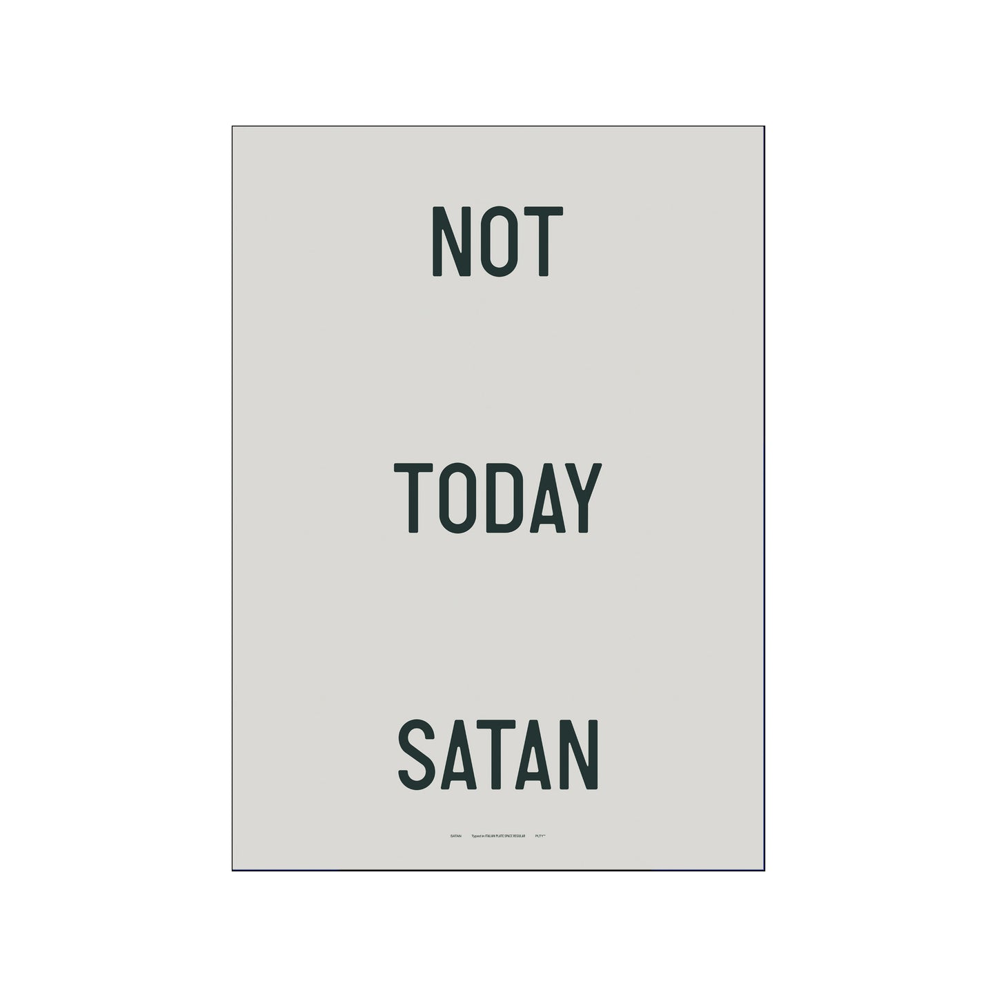 Weightless - Not today Satan